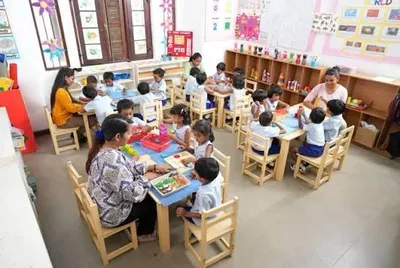 Primary school classroom at Apple International and Academy
